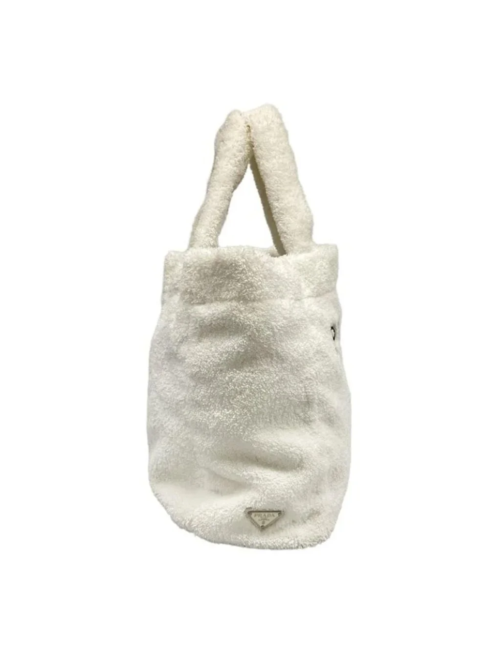 Prada Tote Terry White Black - Picture 2 of 15